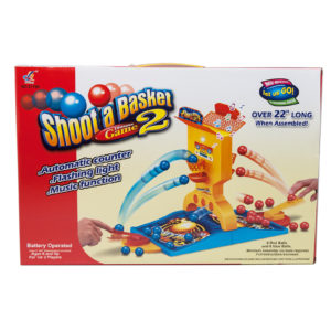 Shoot a Basket Basketball Board Game Set Over 22″ Long with Automatic Counter