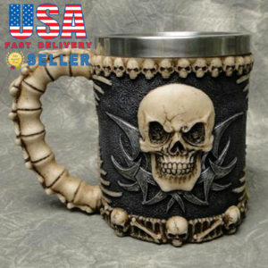 Skull & Bone 3D Skeleton Tankard Mug
