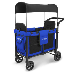 WonderFold W2 Multi Purpose Double Stroller Wagon (Blue – Open Box)