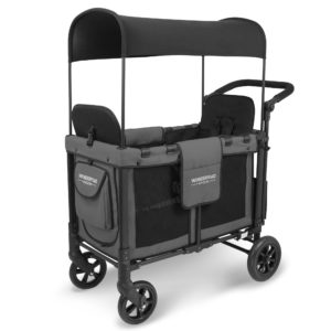 WonderFold W2 Multi Purpose Double Stroller Wagon (Gray – Refurbished)