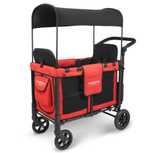 WonderFold W2 Multi Purpose Double Stroller Wagon (Red – Refurbished)