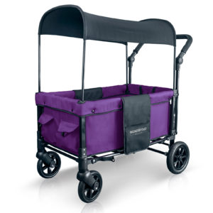 WonderFold W1 Multi Purpose Double Stroller Wagon (Cobalt Violet – Open Box)